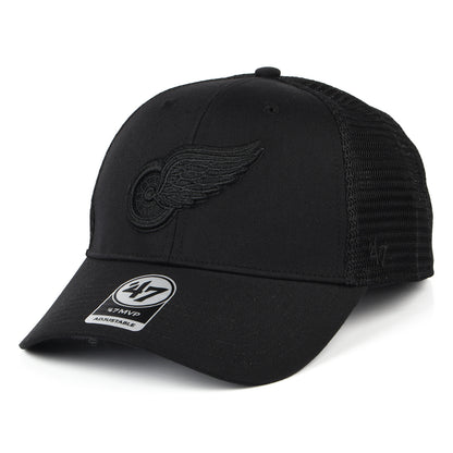 Casquette Trucker NHL Branson MVP Detroit Red Wings noir sur noir 47 BRAND