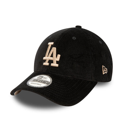 Casquette 9FORTY MLB Cord L.A. Dodgers noir-marron clair NEW ERA