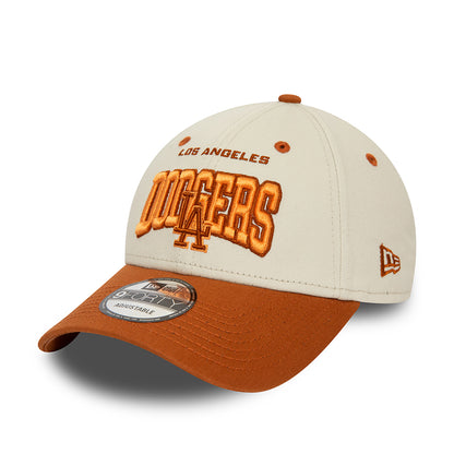 Casquette 9FORTY MLB White Crown L.A. Dodgers ivoire-rouille NEW ERA