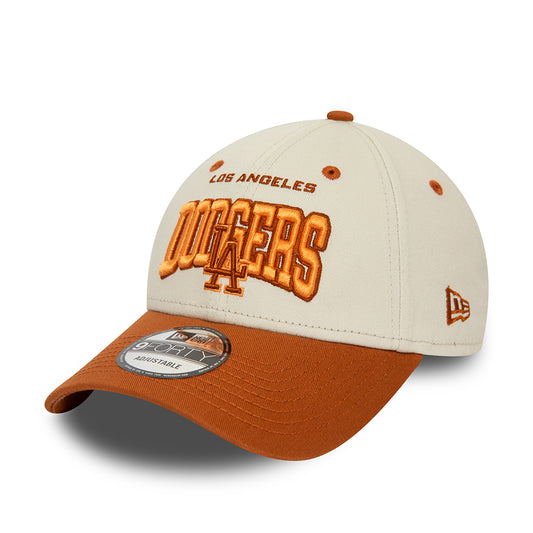 Casquette 9FORTY MLB White Crown L.A. Dodgers ivoire-rouille NEW ERA