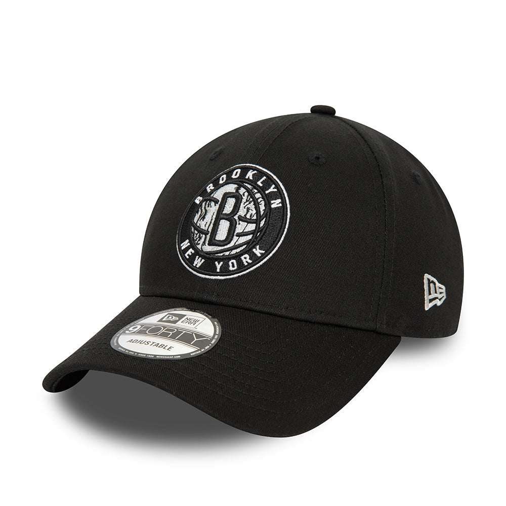 Casquette 9FORTY NBA Infill Brooklyn Nets noir-gris NEW ERA