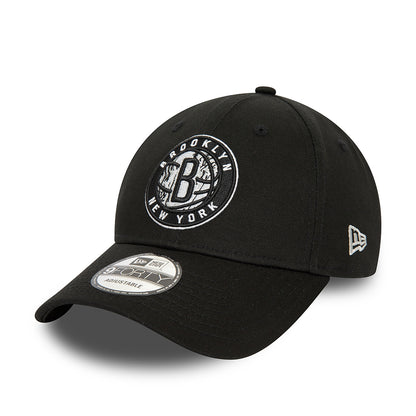 Casquette 9FORTY NBA Infill Brooklyn Nets noir-gris NEW ERA