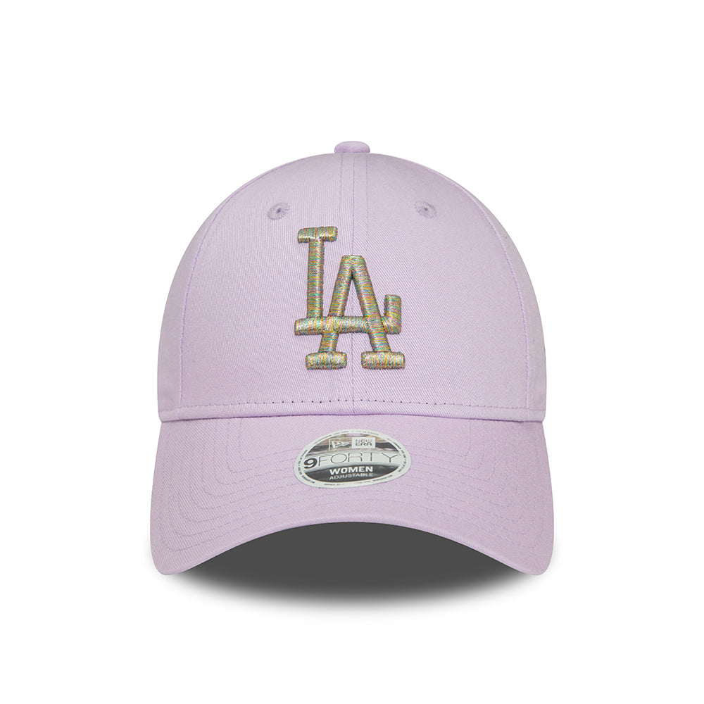 Casquette Femme 9FORTY MLB Metallic Logo L.A. Dodgers lavande-argenté NEW ERA