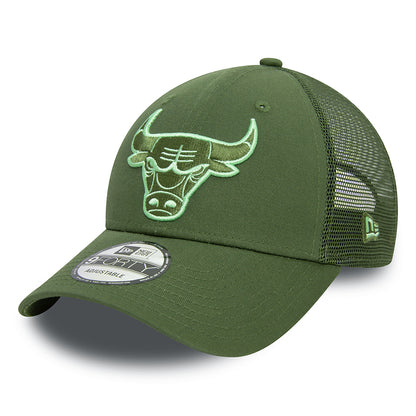 Casquette Trucker 9FORTY NBA Seasonal Chicago Bulls olive-vert NEW ERA