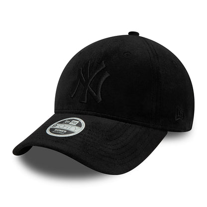 Casquette Snapback Femme 9FORTY MLB Velour New York Yankees noir NEW ERA