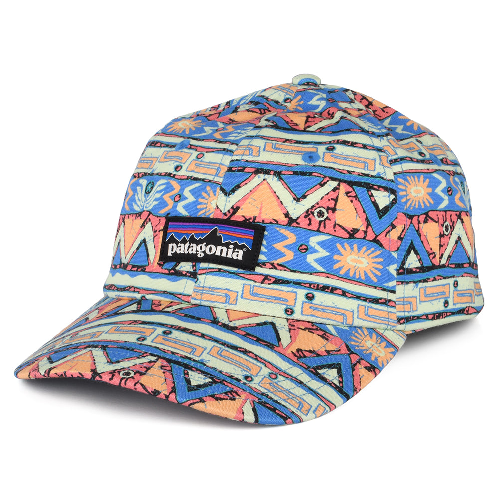 Casquette en Coton Bio High Hopes Geo Small P-6 Label Trad vert-bleu-multi PATAGONIA
