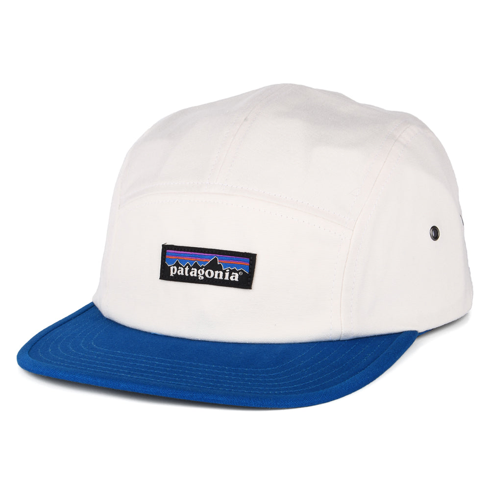 Casquette 5 Panel en Coton Bio Maclure crème-bleu PATAGONIA