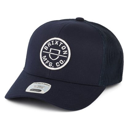 Casquette Trucker Crest NetPlus MP bleu marine délavé BRIXTON