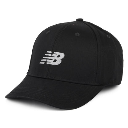Casquette Snapback Structurée en Coton Sergé noir NEW BALANCE