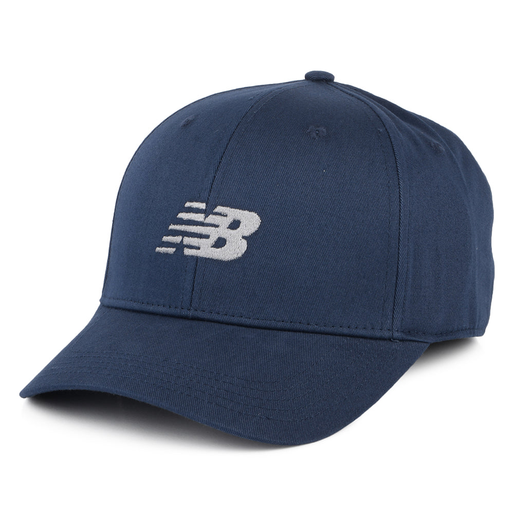 Casquette Snapback Structurée en Coton Sergé bleu marine NEW BALANCE