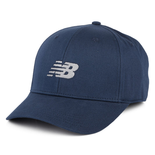 Casquette Snapback Structurée en Coton Sergé bleu marine NEW BALANCE