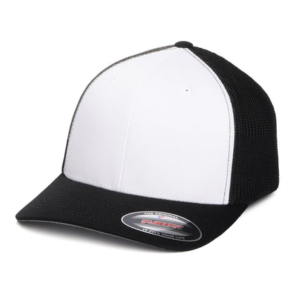 Casquette Trucker White Front noir-blanc FLEXFIT