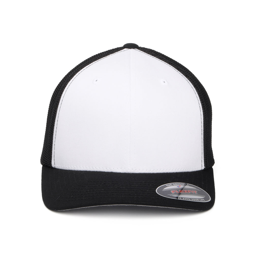 Casquette Trucker White Front noir-blanc FLEXFIT