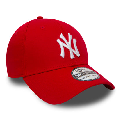 Casquette 39THIRTY MLB League Essential New York Yankees rouge NEW ERA