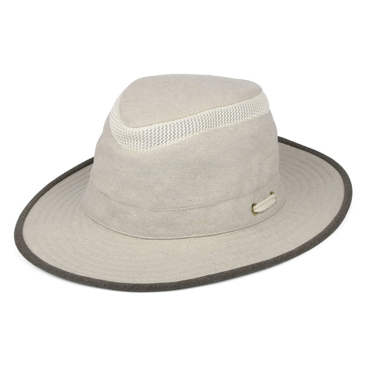 Chapeau Été Pliable En Coton Et Chanvre TMH55 Mash Up sable-marron TILLEY
