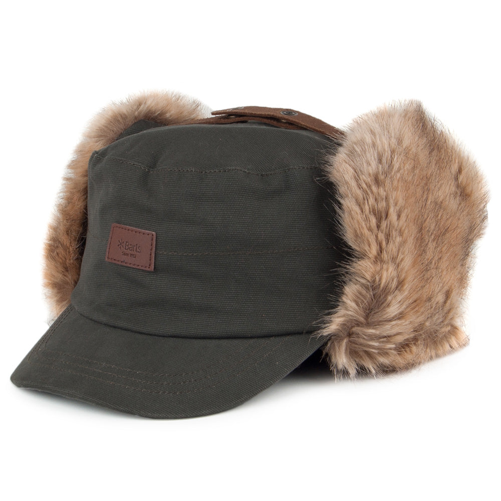 Casquette Militaire avec Protège-Oreilles en Coton Foryst vert militaire BARTS