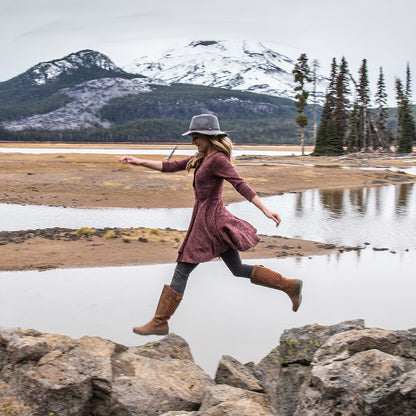 Chapeau Fedora en Laine Feutrée Hydrofuge Tessa gris SUNDAY AFTERNOONS