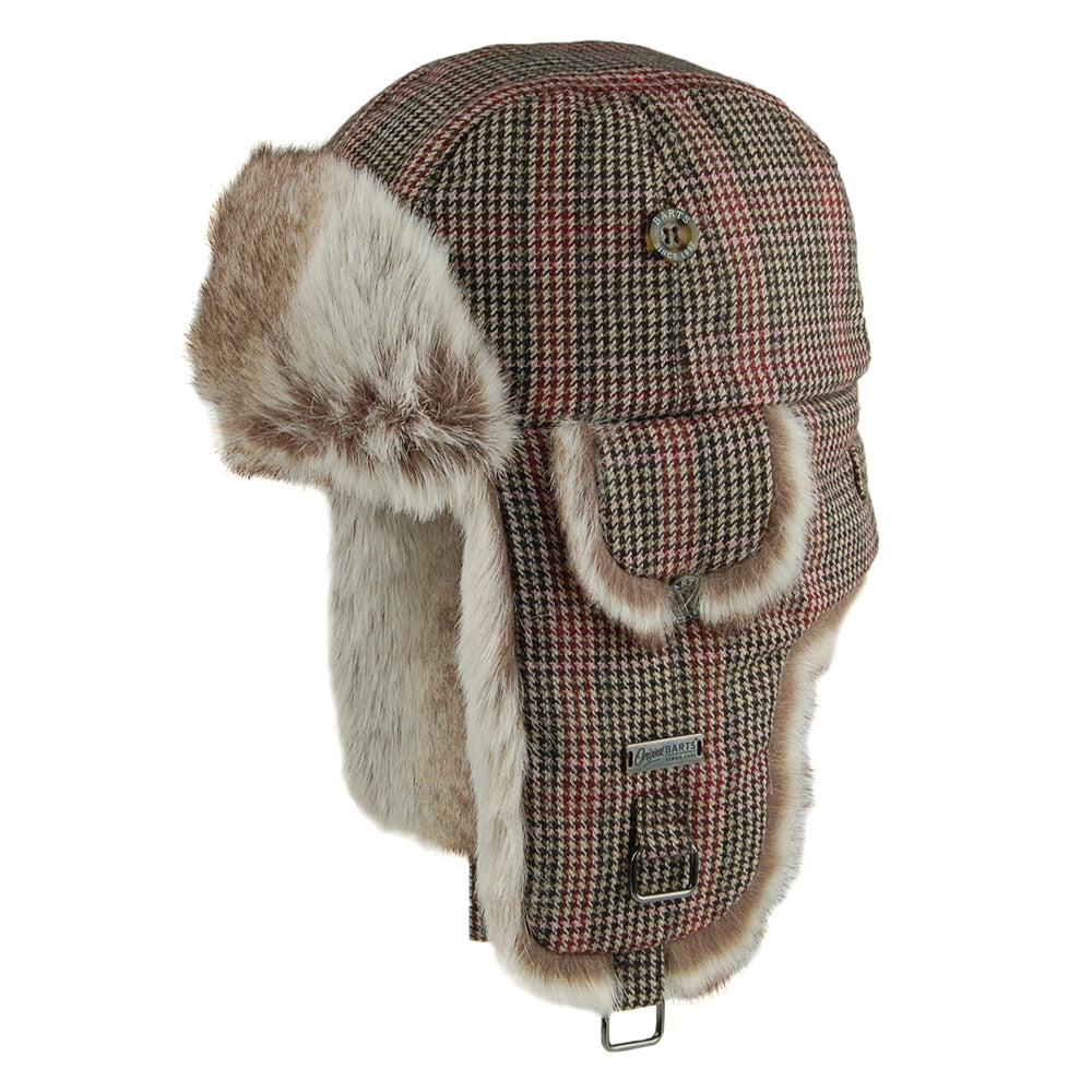 Chapka Pied-de-Poule Kamikaze marron BARTS