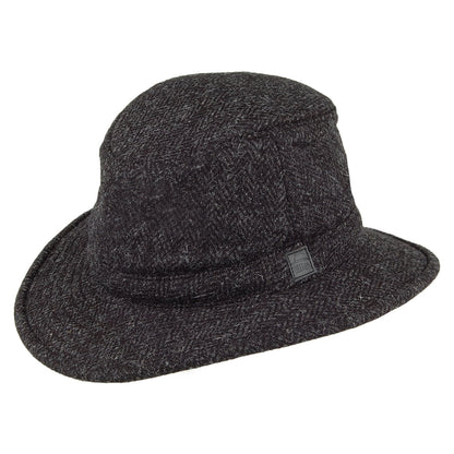 Chapeau Hiver en HARRIS TWEED TW2HT anthracite TILLEY