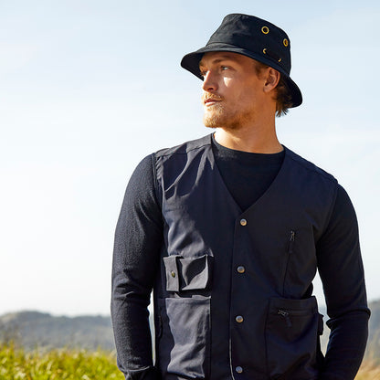 Chapeau Bob en Toile de Coton Iconic T1 bleu marine TILLEY