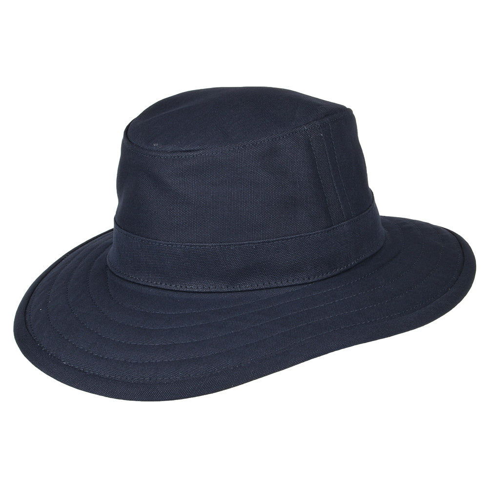 Chapeau Été en Toile de Coton Pliable bleu marine JAXON & JAMES