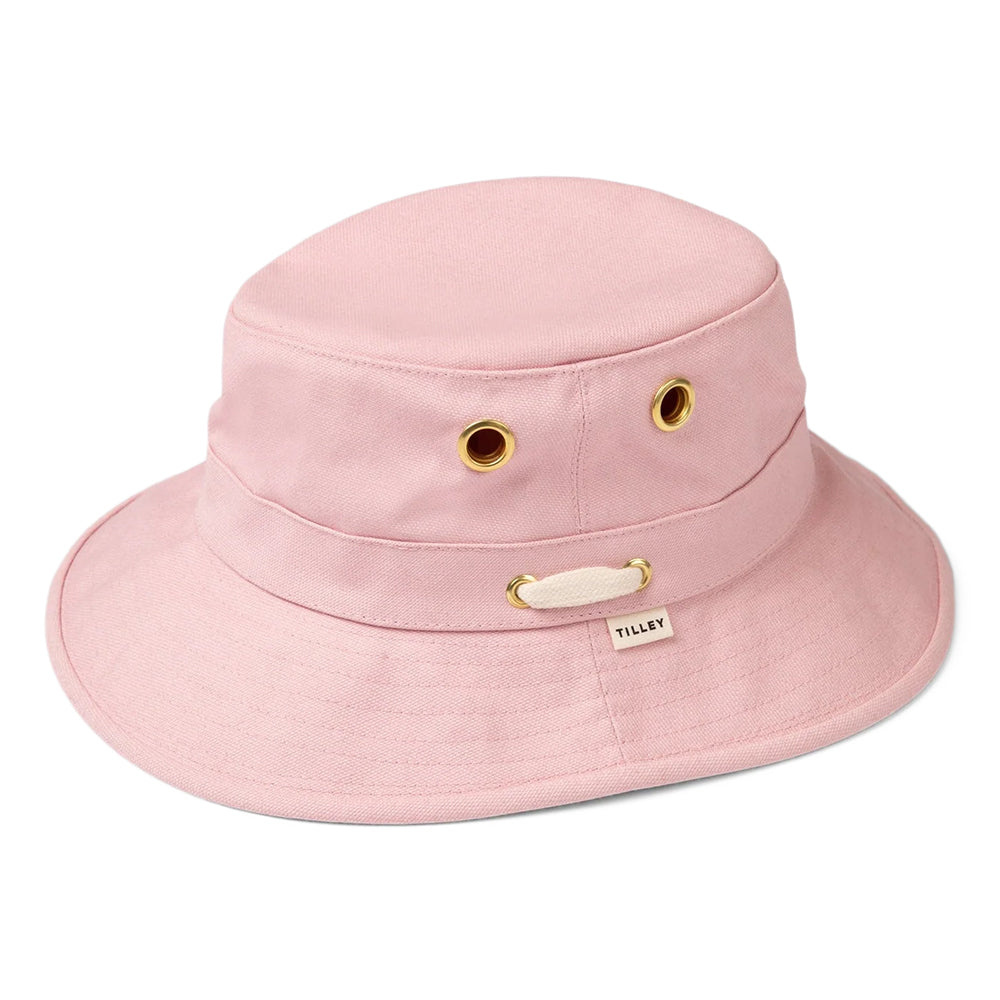 Chapeau Bob en Toile de Coton Iconic T1 rose clair TILLEY