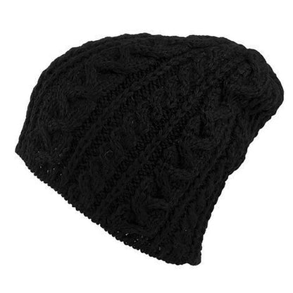 Bonnet Long en Laine Anglaise noir HIGHLAND 2000