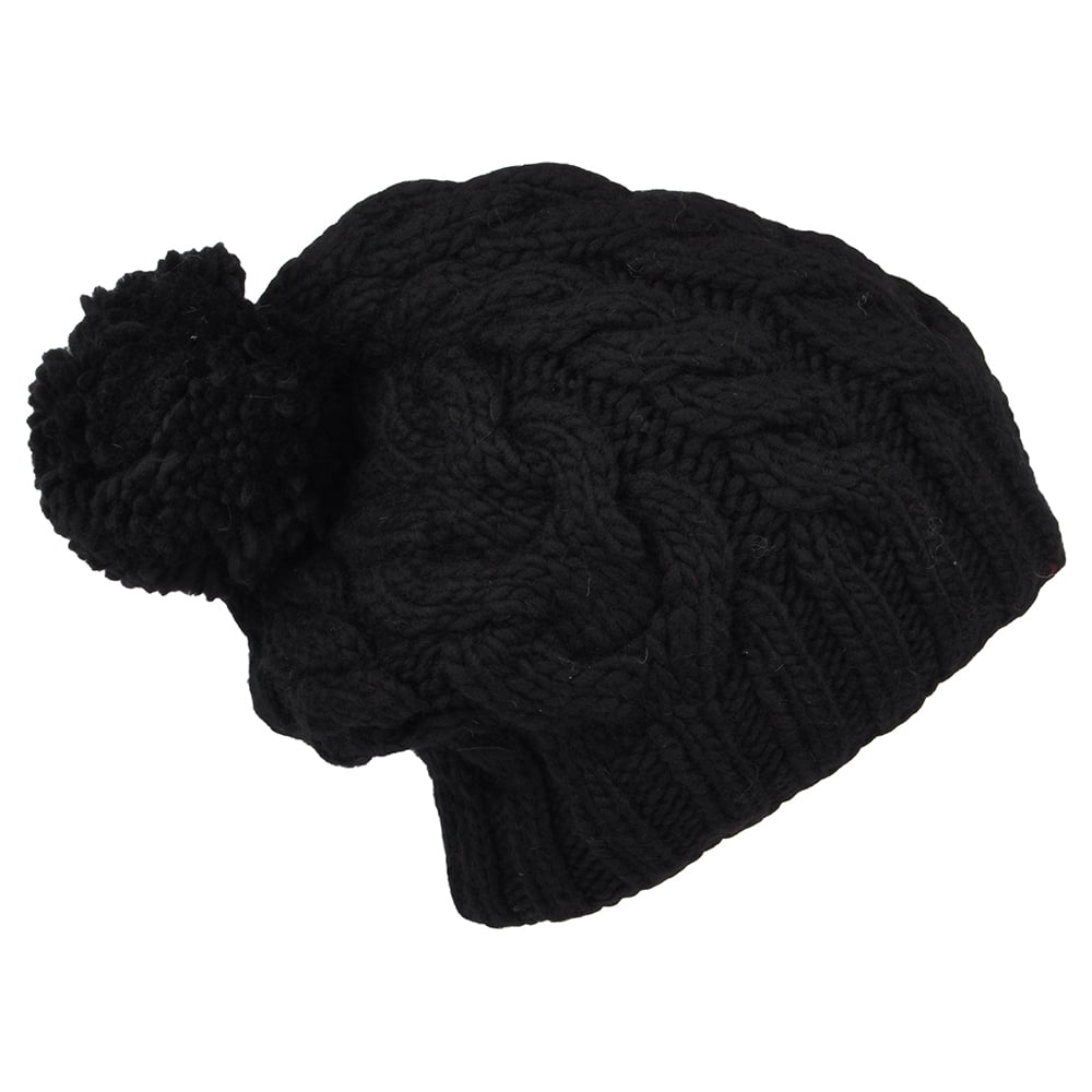 Bonnet Long à Pompon noir KUSAN