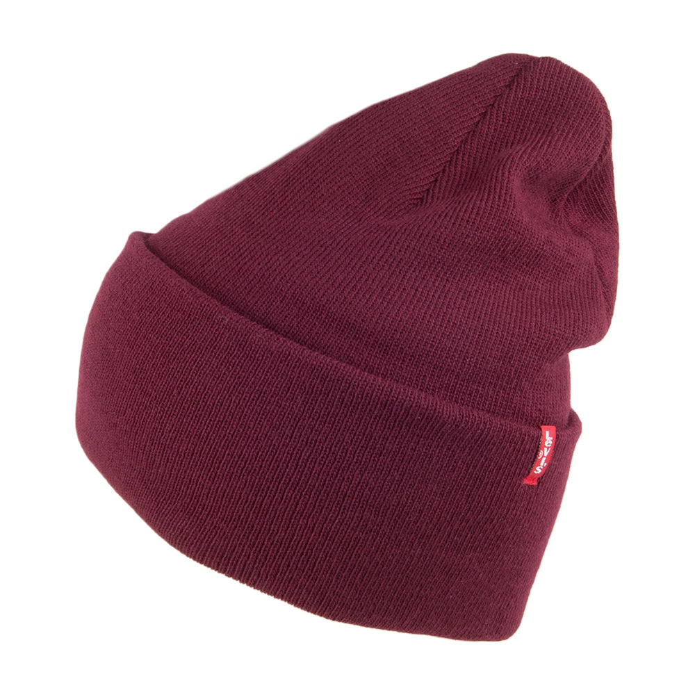 Bonnet Long New bordeaux avec Étiquette rouge LEVI'S