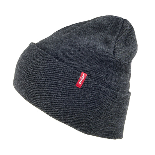 Bonnet Long New anthracite avec Étiquette rouge LEVI'S