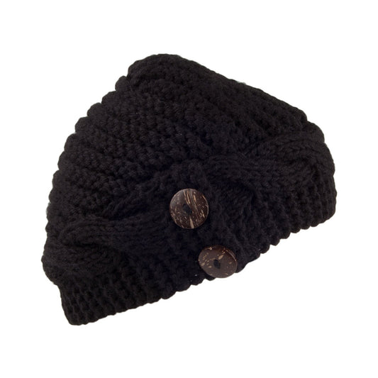 Bonnet à Boutons Emilia noir SCALA