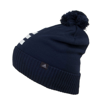 Bonnet à Pompon 3 Stripes bleu marine ADIDAS