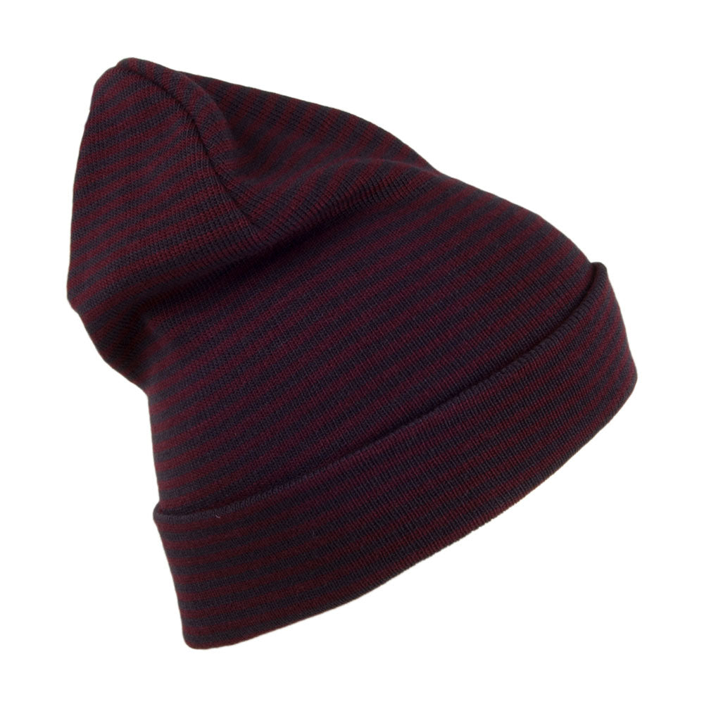 Bonnet Stripe bordeaux-bleu marine LEVI'S