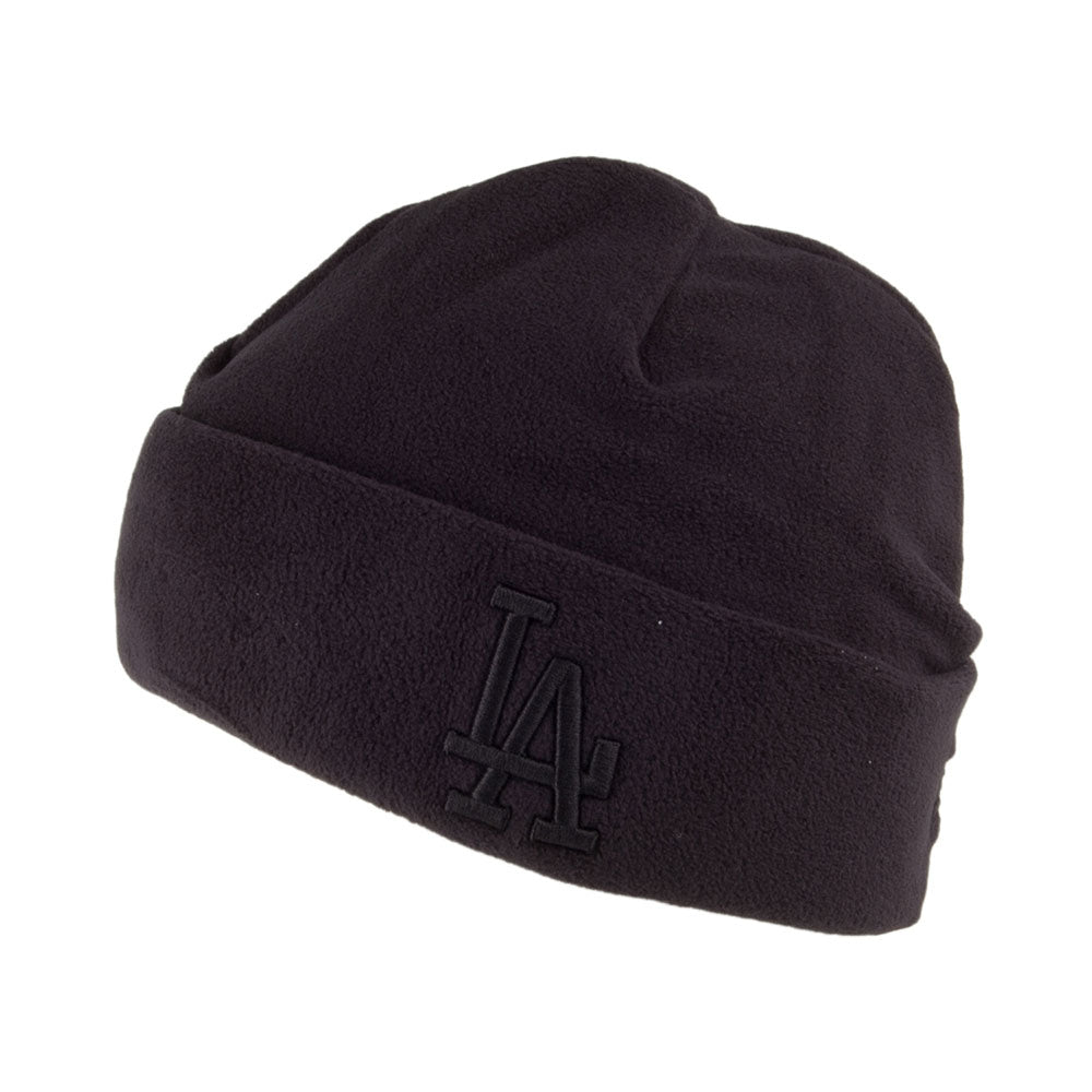 Bonnet en Polaire Knit Winter Utility L.A. Dodgers noir sur noir NEW ERA