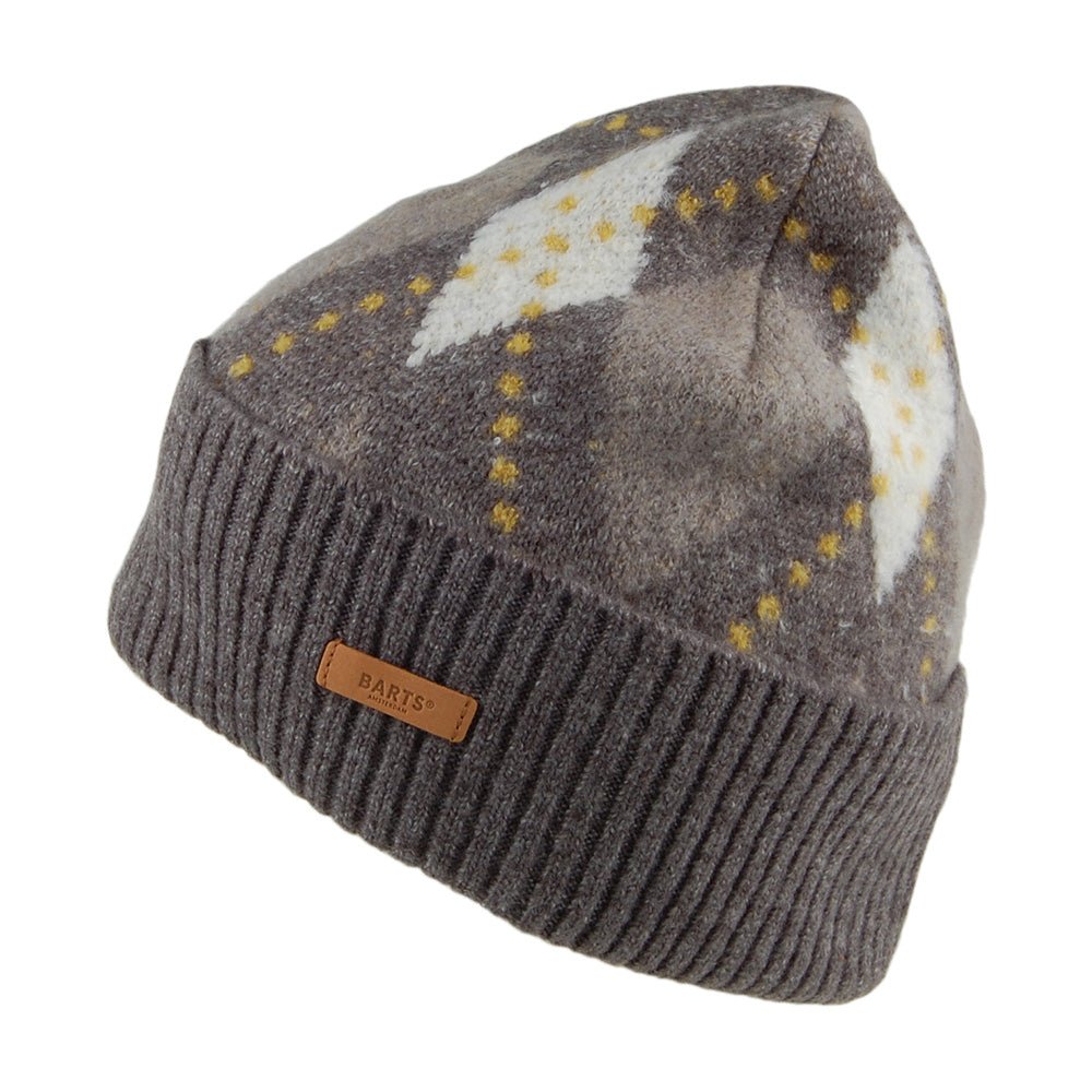 Bonnet Eyvor Argyle gris BARTS