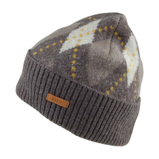 Bonnet Eyvor Argyle gris BARTS