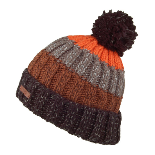 Bonnet à Pompon Wilhelm noir-orange BARTS