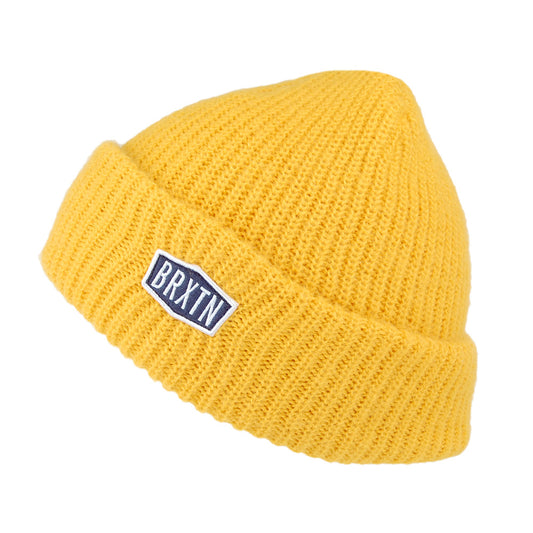 Bonnet Maille Épaisse Malt jaune BRIXTON