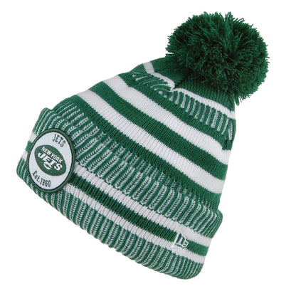 Bonnet à Pompon NFL On Field Knit New York Jets vert-blanc NEW ERA