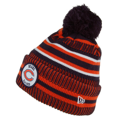 Bonnet à Pompon NFL On Field Knit Chicago Bears orange-marine NEW ERA
