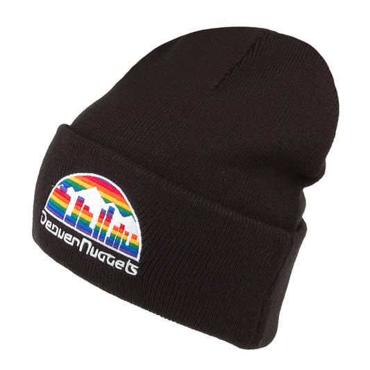 Bonnet NBA Team Logo Cuff Knit Denver Nuggets noir MITCHELL & NESS