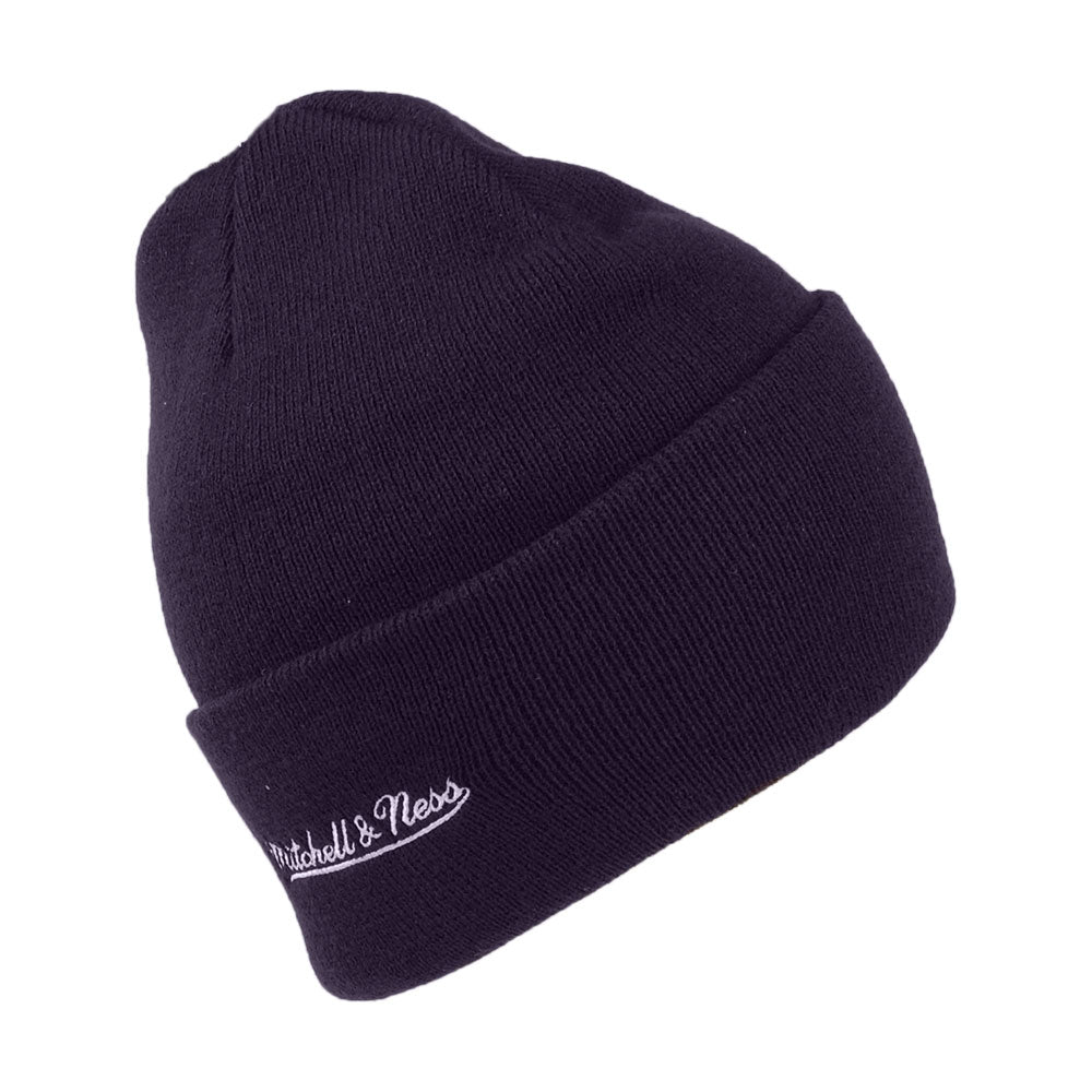 Bonnet NBA Team Logo Cuff Knit Indiana Pacers bleu marine MITCHELL & NESS