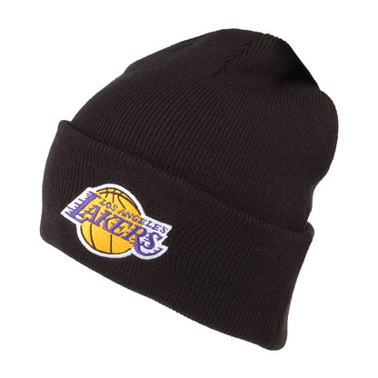 Bonnet NBA Team Logo Cuff Knit L.A. Lakers noir MITCHELL & NESS
