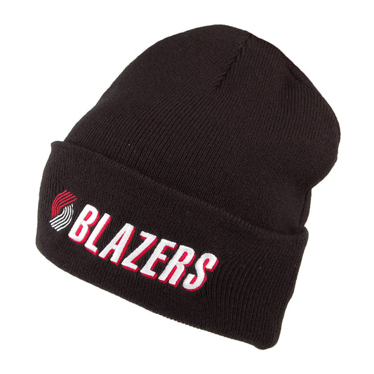 Bonnet NBA Team Logo Cuff Knit Portland Trail Blazers noir MITCHELL & NESS