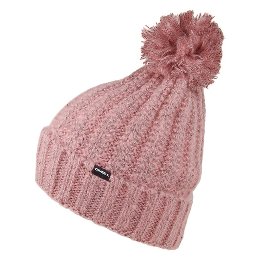 Bonnet à Pompon Tricot Grosse Maille rose O'NEILL