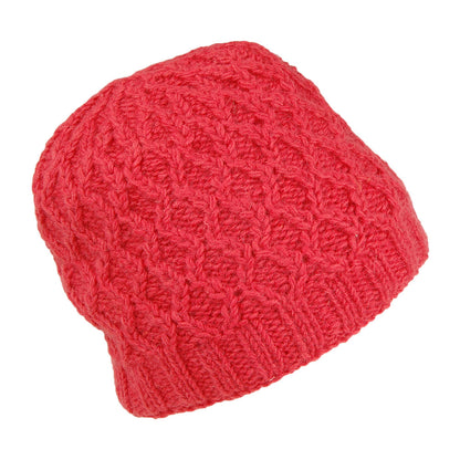 Bonnet à Torsades Brooklyn framboise KUSAN