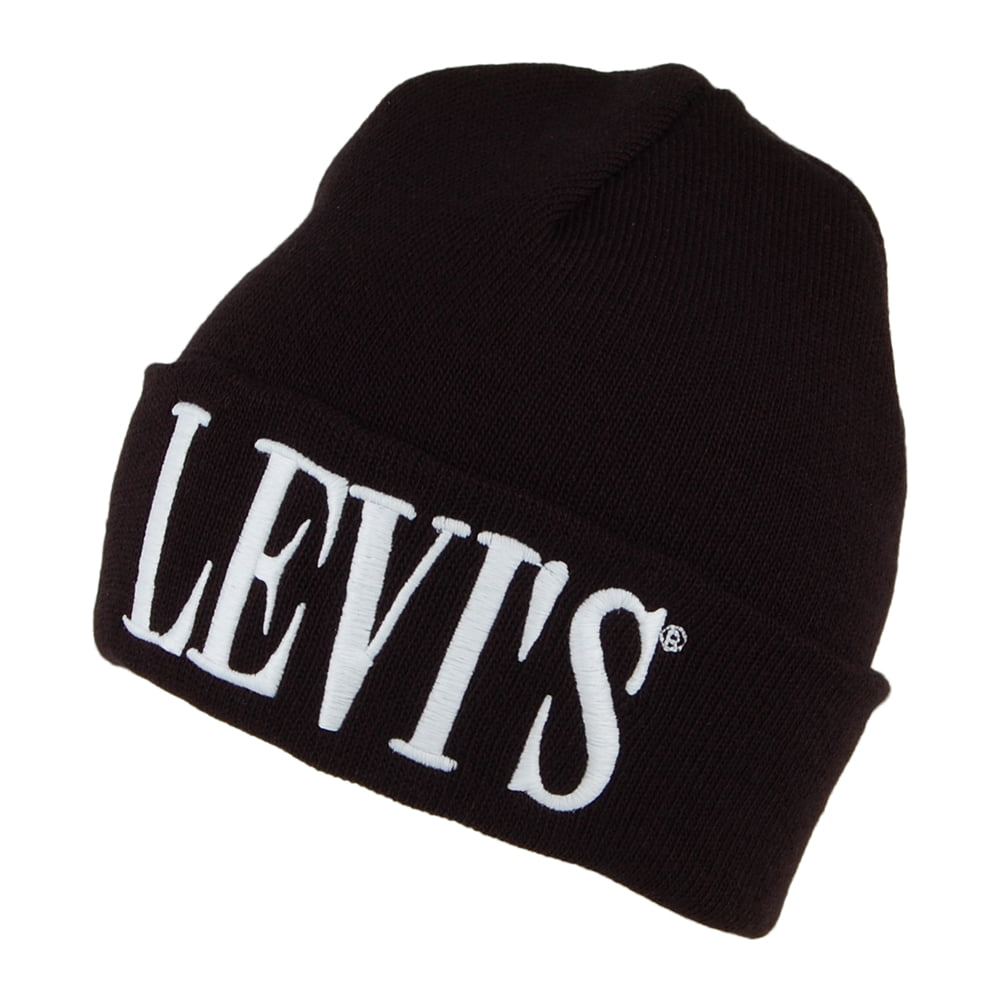 Bonnet à Revers Serif Logo noir LEVI'S