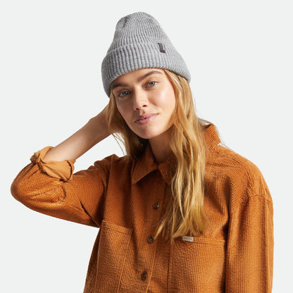 Bonnet à Revers Heist gris clair BRIXTON