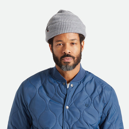 Bonnet à Revers Heist gris clair BRIXTON