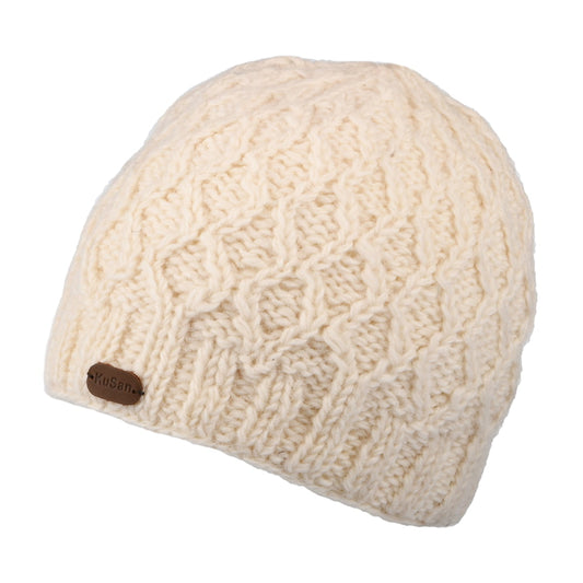 Bonnet à Torsades Brooklyn crème KUSAN